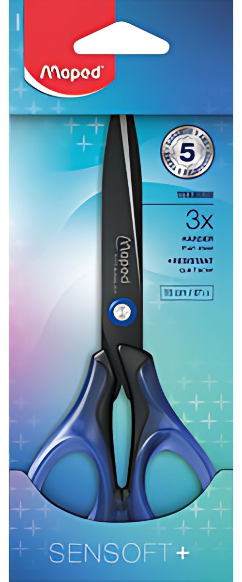 Maped Ciseaux Sensoft +, longueur: 160 mm, pour droitiers