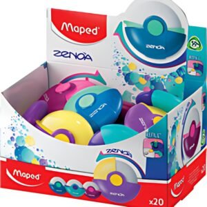 Maped Gomme en plastique Zenoa, présentoir de 20