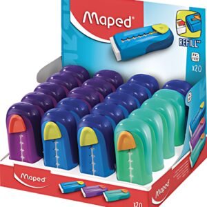 Maped Gomme en plastique Universal Gom Stick, présentoir de