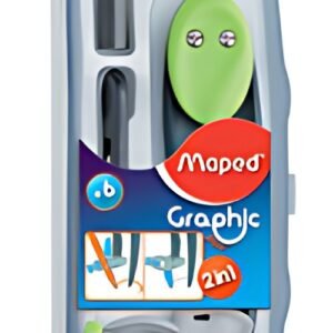 Maped Boîte de compas Graphic 360 degrés, avec anneau
