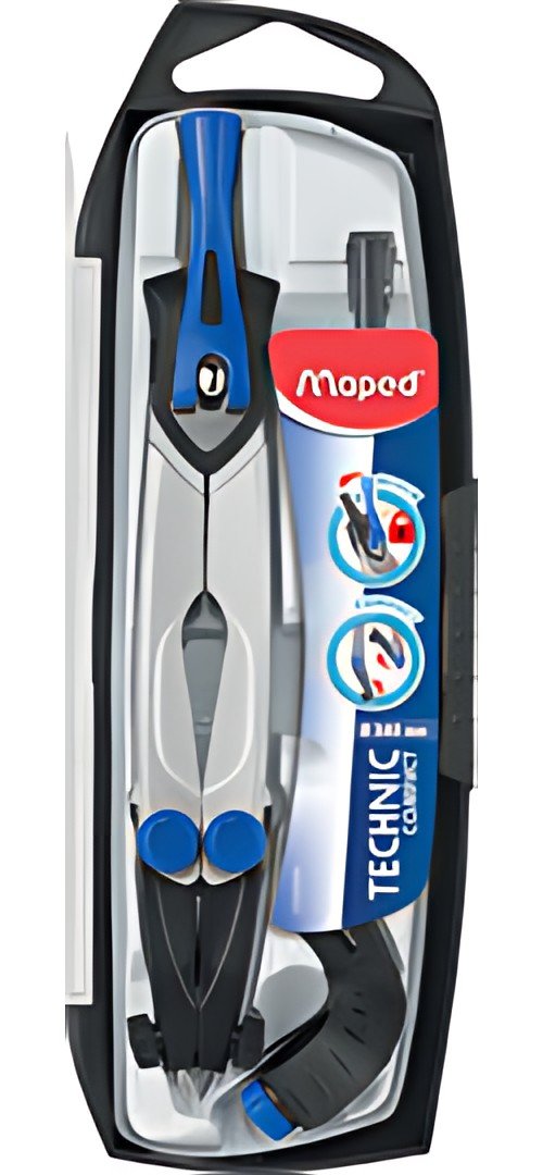 Maped Compas Technic Concept, 4 pièces, bleu