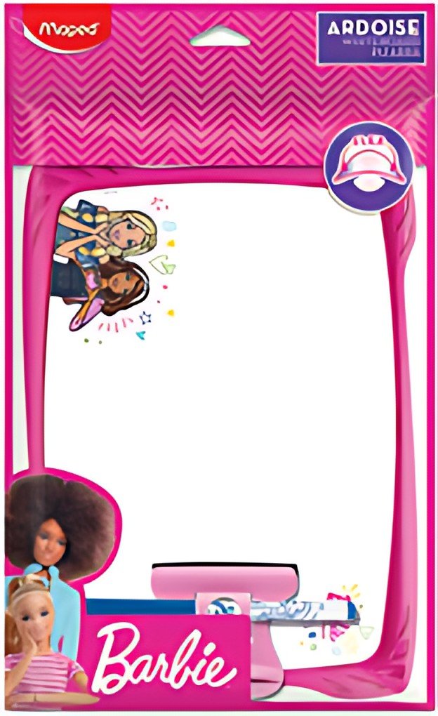 Maped Ardoise Barbie, effaçable à sec, blanc