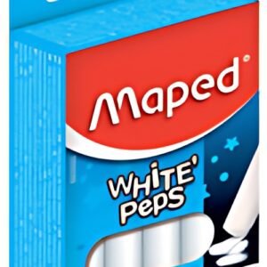 Maped Craie pour tableau WHITE'PEPS, rond, blanc