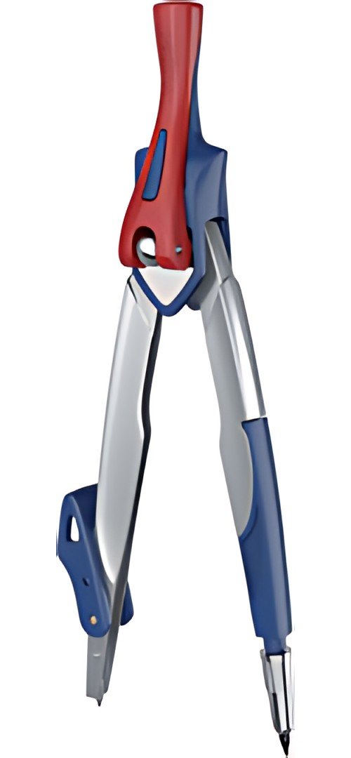 Maped Compas Stop System, en blister, bleu/rouge