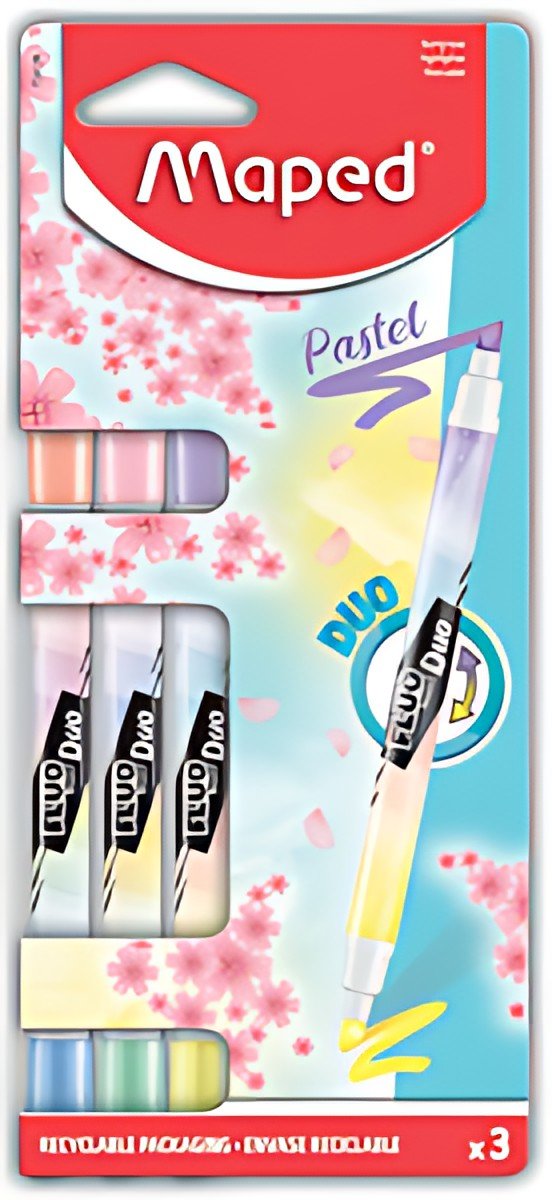 Maped Surligneur FLUO'PEPS PEN DUO Pastel, blister de 3