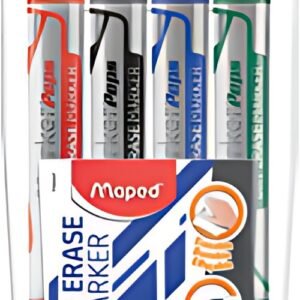 Maped Marqueur tableau blanc Marker'Peps Jumbo, étui de 4