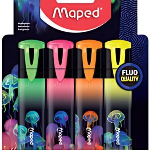 Maped Surligneur DEEPSEA PARADISE, mine biseautée, étui de 4
