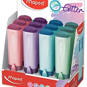 Maped Surligneur FLUO'PEPS Glitter PASTEL, présentoir de 12