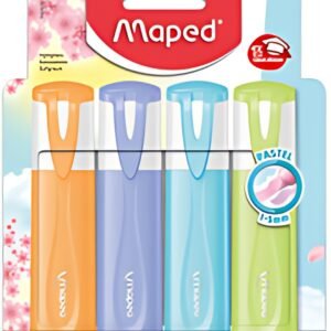 Maped Surligneur FLUO'PEPS PASTEL, blister de 4
