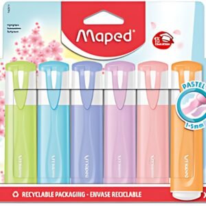 Maped Surligneur FLUO'PEPS PASTEL, blister de 6