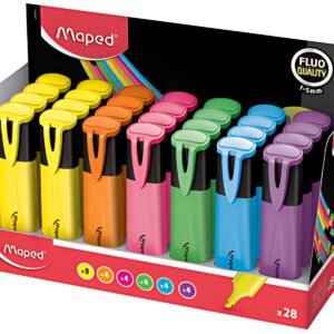 Maped Surligneur FLUO'PEPS Classic, présentoir de 28 pièces