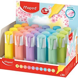 Maped Surligneur FLUO'PEPS PASTEL, présentoir de 30
