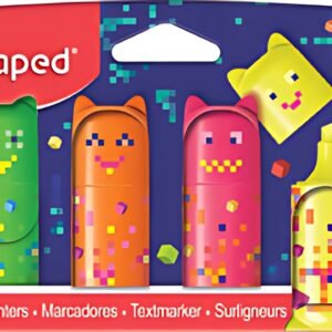 Maped Surligneur Mini PIXEL PARTY, blister de 4