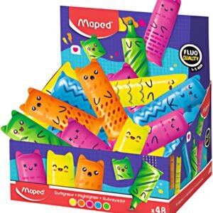 Maped Surligneur Mini FLUO'PEPS KAWAI, présentoir de 48
