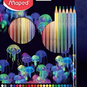 Maped Crayon de couleur DEEPSEA PARADISE, étui carton de 24