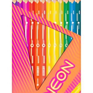 Maped Crayon de couleur triangulaire NEON, étui carton de 12