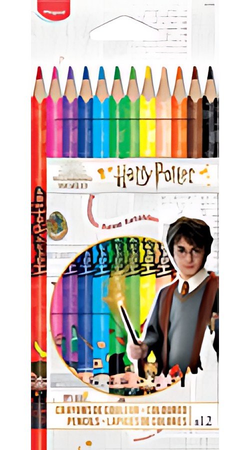 Maped Crayon de couleur triangulaire HARRY POTTER,étui de 12