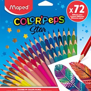 Maped Crayon de couleur COLOR'PEPS Star, étui carton de 72