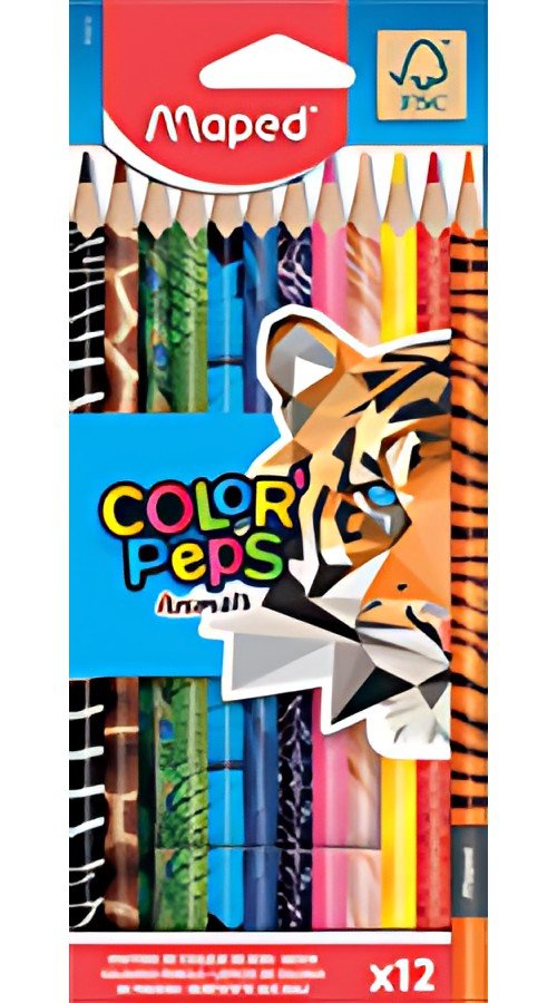 Maped Crayon de couleur triangulaire COLOR'PEPS Animals