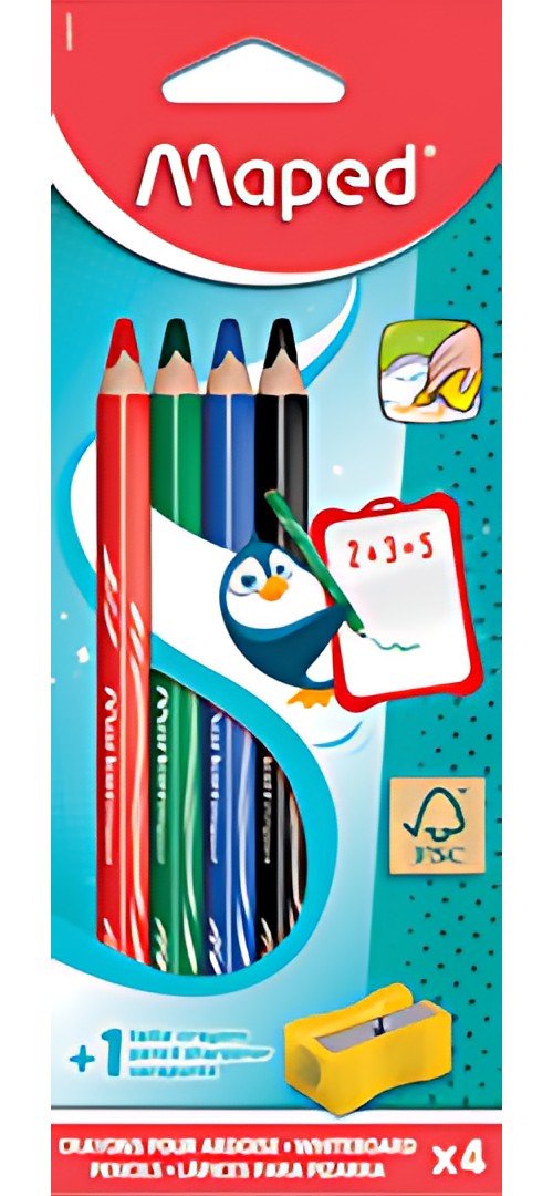 Maped Crayon ardoise Marker'Peps, blister de 4