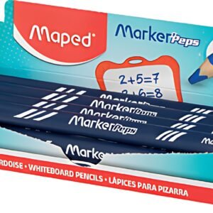 Maped Crayon ardoise Marker'Peps, présentoir de 12, bleu