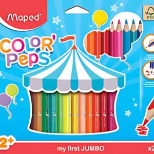 Maped my first Crayons de couleur COLOR'PEPS Jumbo, étui 24