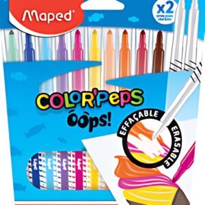 Maped Feutre effaçable COLOR'PEPS OOPS, étui carton de 12