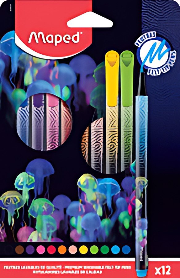 Maped Feutre DEEPSEA PARADISE, étui en carton de 12