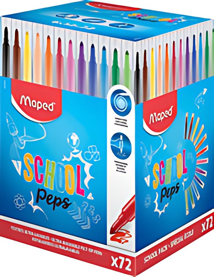 Maped Feutres dessin COLOR'PEPS Long Life, présentoir de 72