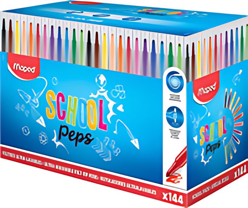 Maped Feutres dessin COLOR'PEPS Long Life, présentoir de 144