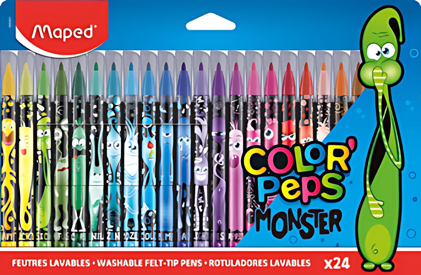 Maped Feutre COLOR'PEPS MONSTER, étui carton de 24
