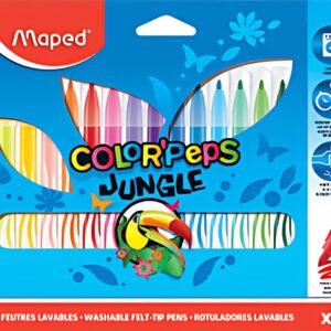 Maped Feutre COLOR'PEPS Jungle, étui en carton de 18