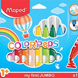 Maped my first Feutre COLOR'PEPS JUMBO, étui carton de 12