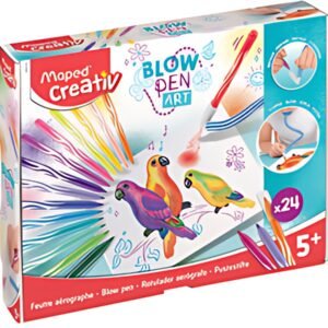 Maped Creativ Kit feutre aérographe BLOW PEN Art, 32 pièces