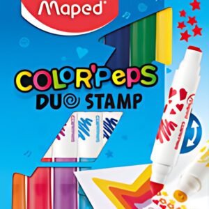 Maped Feutre-tampon COLOR'PEPS DUO STAMP, étui de 8