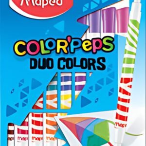 Maped Feutre double pointe DUO COLOR'PEPS, étui de 10