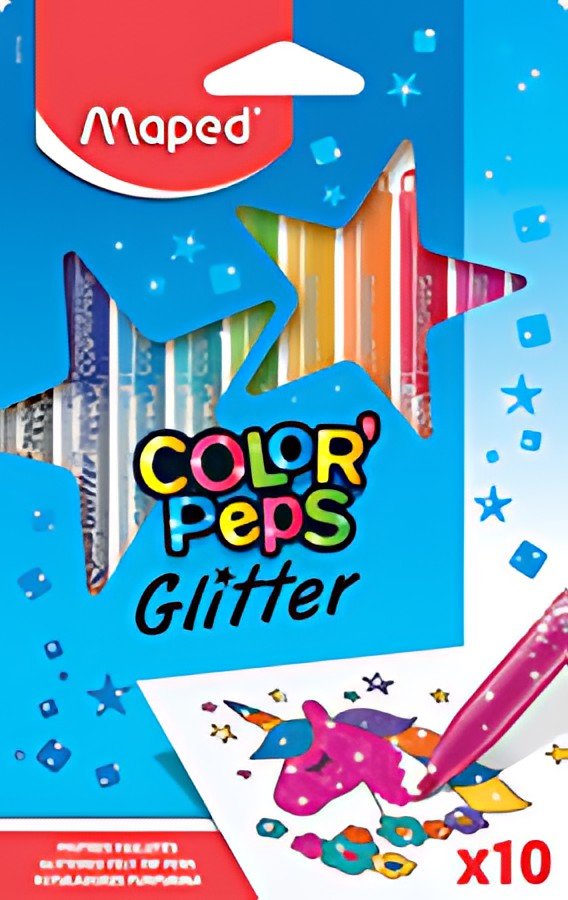 Maped Feutre pailleté COLOR'PEPS, étui carton de 10
