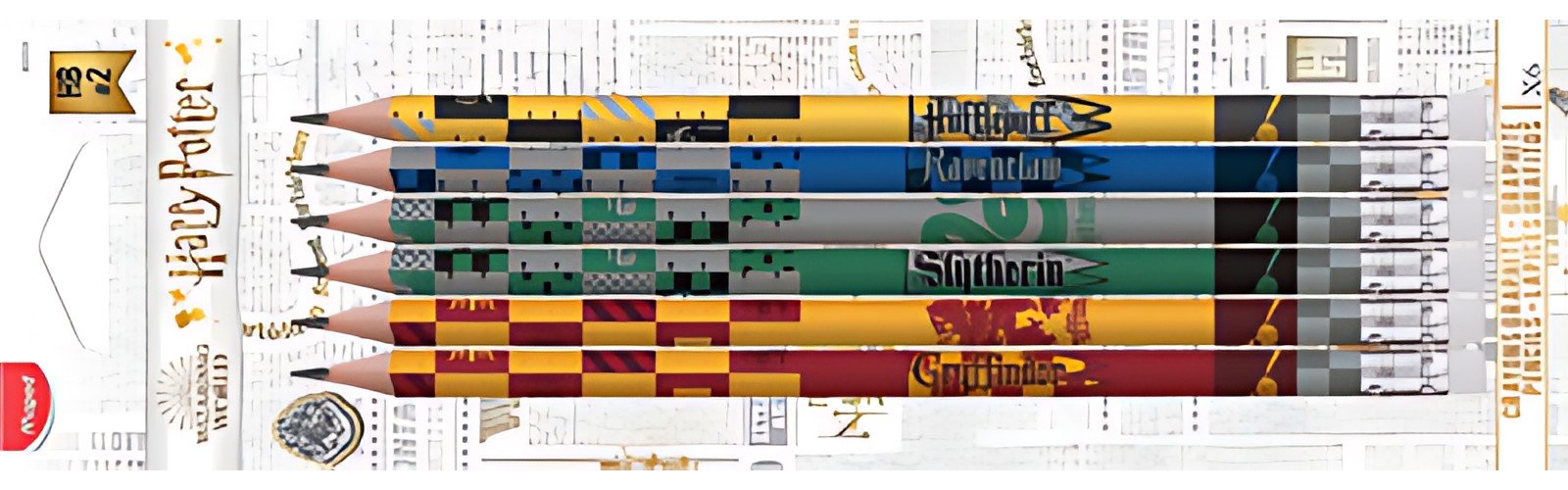 Maped Crayon à papier HARRY POTTER, avec gomme, blister de 6