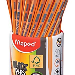 Maped Crayon BLACK'PEPS, avec gomme, pot de 72