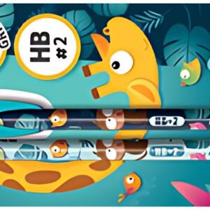 Maped Crayon de papier JUNGLE fever avec gomme, blister de 2