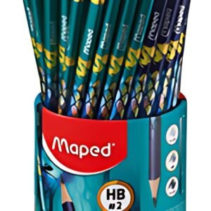 Maped Crayon de papier DRAGON, avec gomme, HB, pot de 72