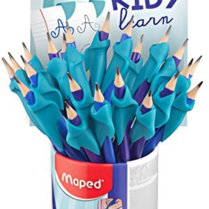 Maped Crayon de papier, avec gomme & guide-doigt, pot de 22