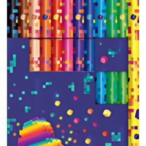 Maped Crayon de couleur PIXEL PARTY, étui carton de 12