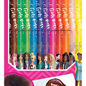 Maped Crayon de couleur Barbie, étui en carton de 12