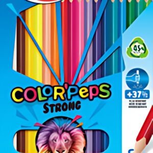 Maped Crayon de couleur COLOR'PEPS STRONG, étui carton de 18