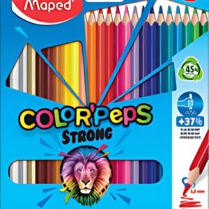 Maped Crayon de couleur COLOR'PEPS STRONG, étui carton de 24