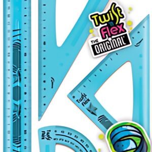 Maped Kit de géometrie Twist'n Flex, 4 pièces, assorti