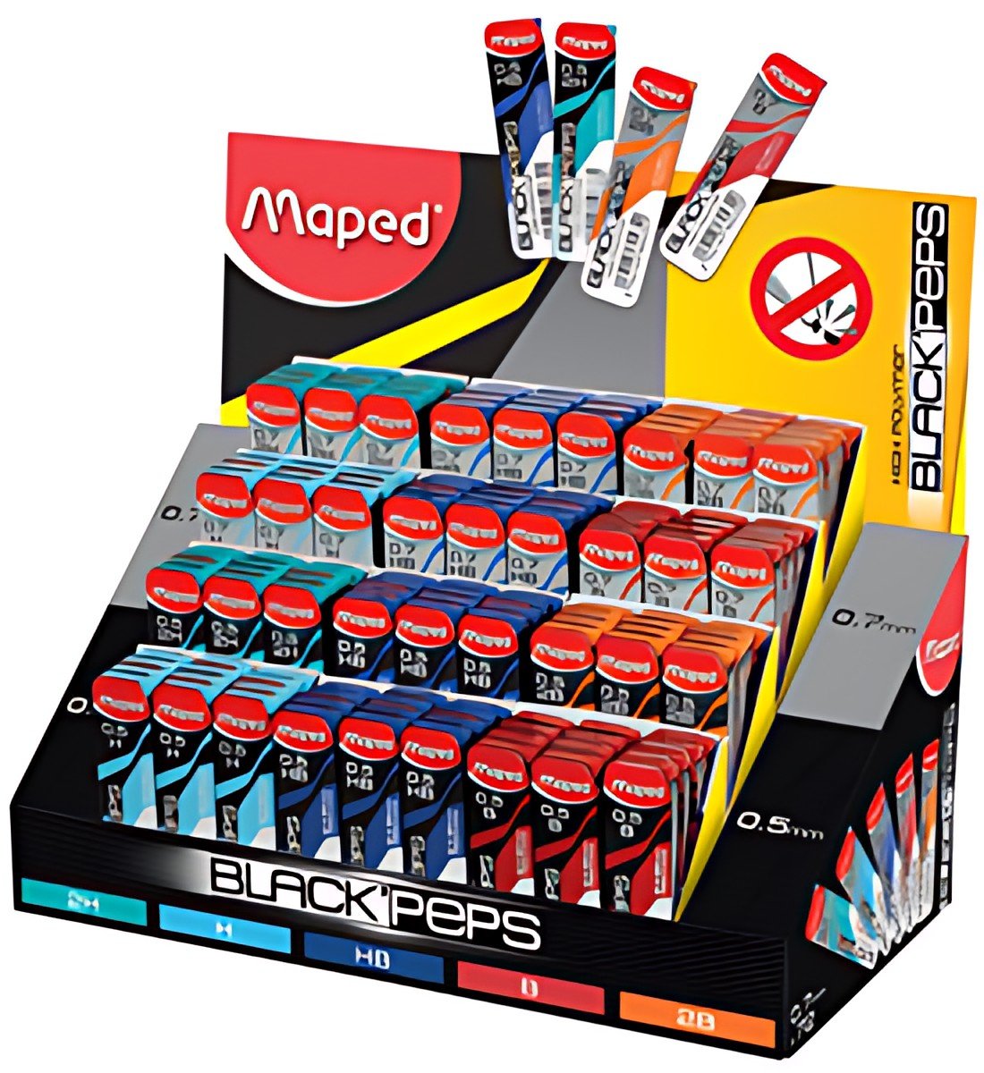 Maped Mine pour porte-mines BLACK'PEPS, présentoir de 144