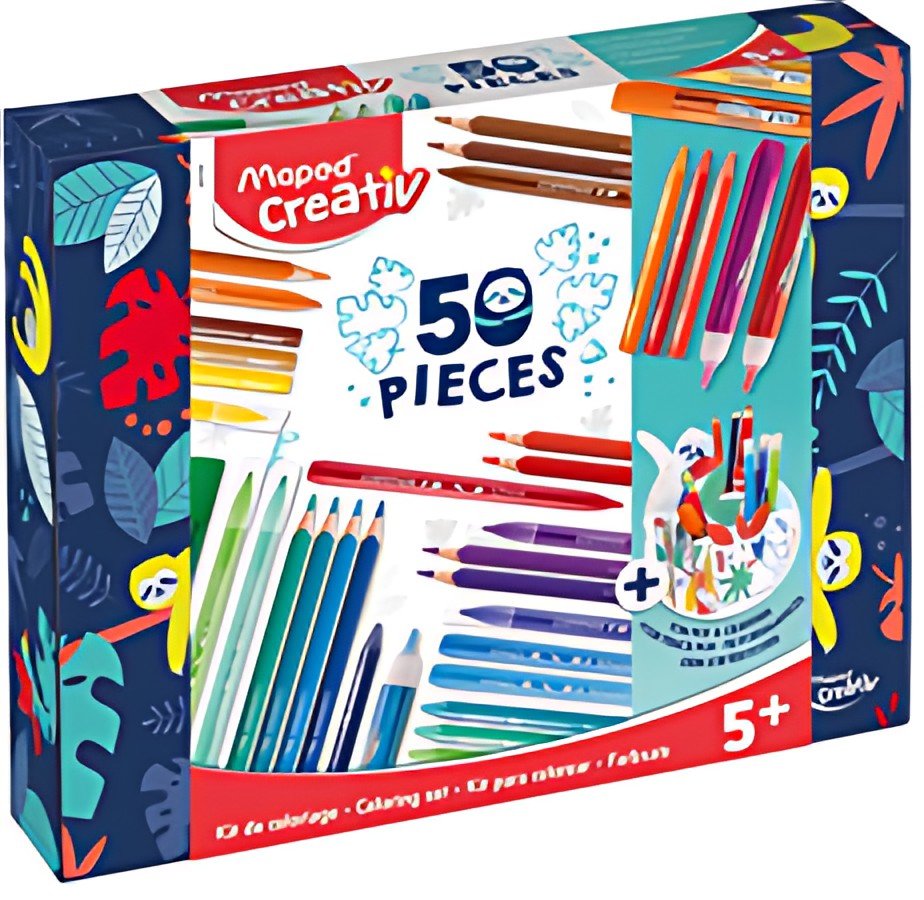 Maped Creativ Kit de coloriage COLOURING KIT, 50 pièces