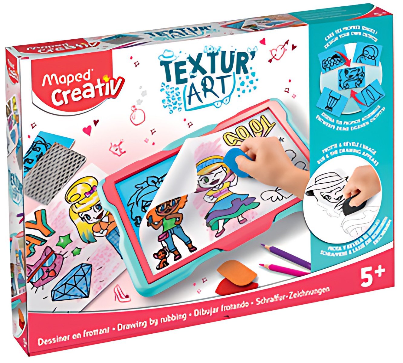Maped Creativ Plateau de dessin TEXTUR'ART FASHION
